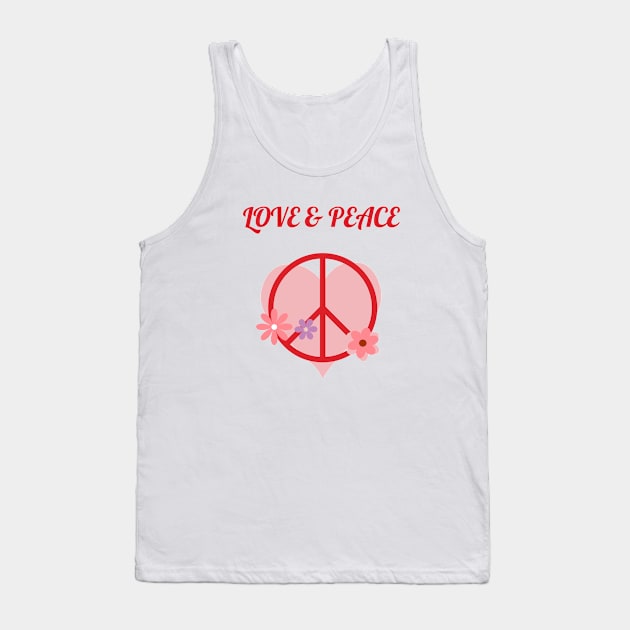 LOVE & PEACE Tank Top by zzzozzo